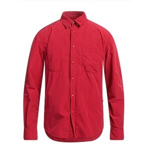 Aspesi || Alvaro Wool Lined Overshirt Jacket Garnet Red Medium
